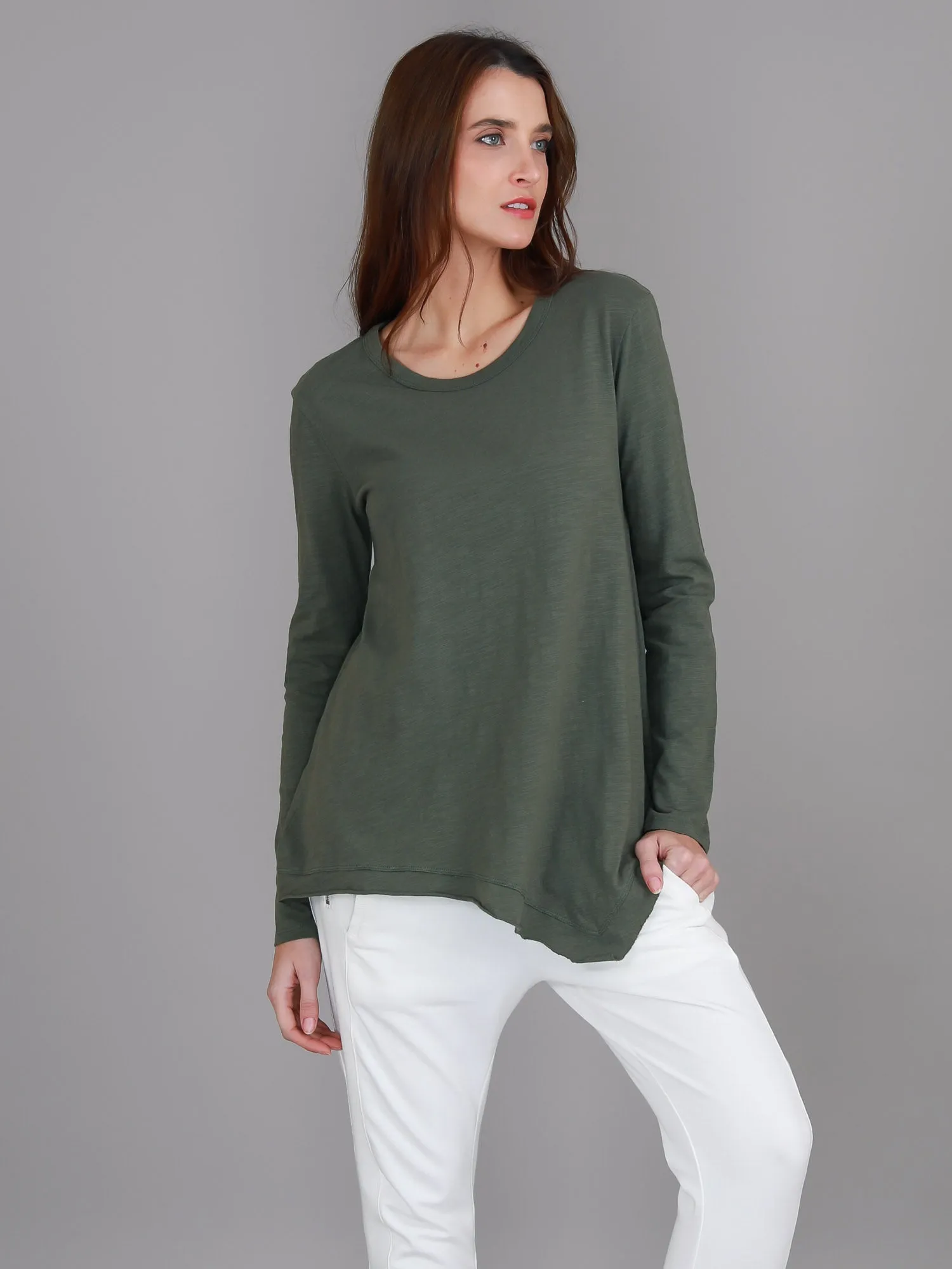 Adelaide Asymmetrical Hem T Shirt