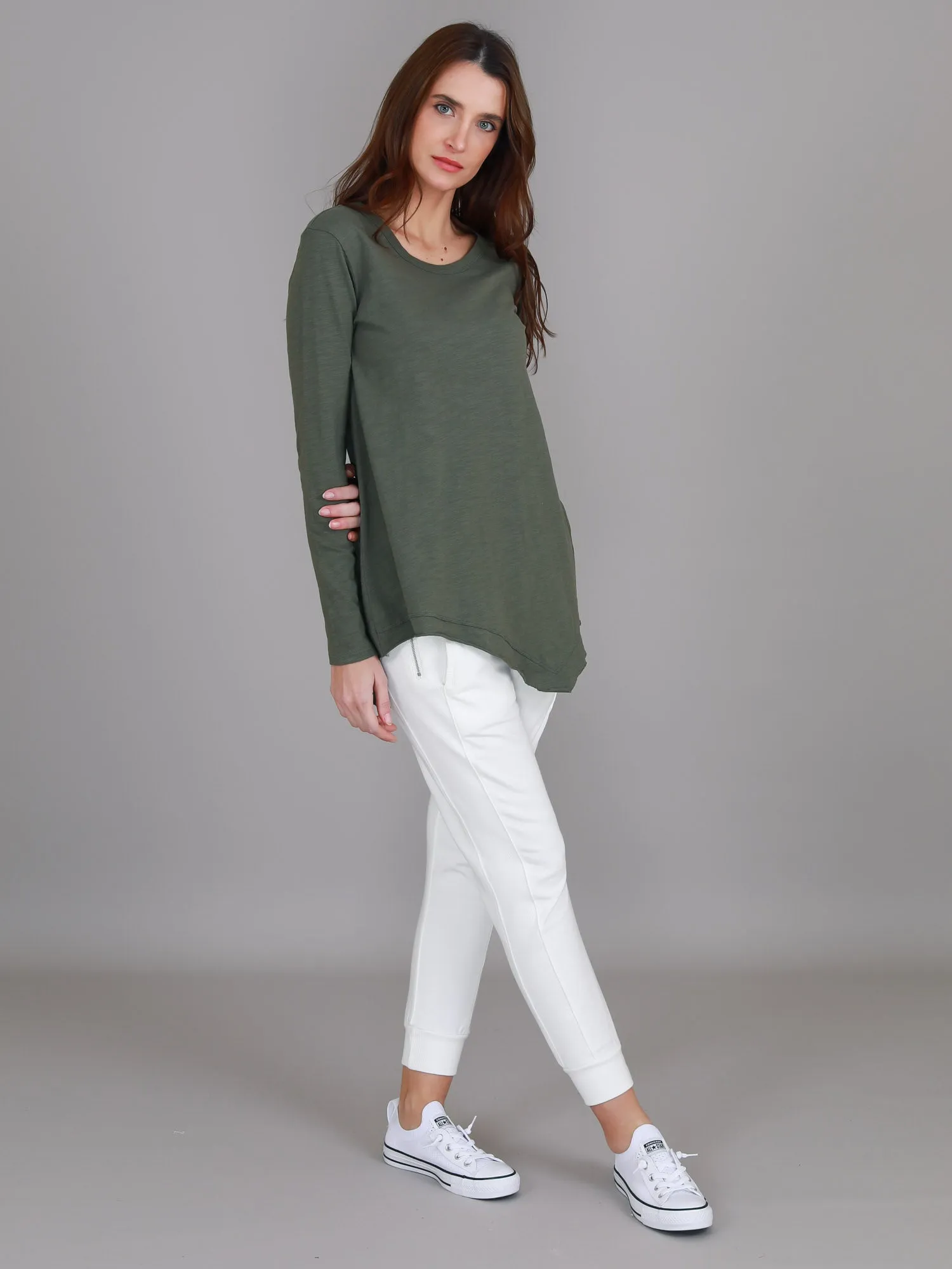 Adelaide Asymmetrical Hem T Shirt
