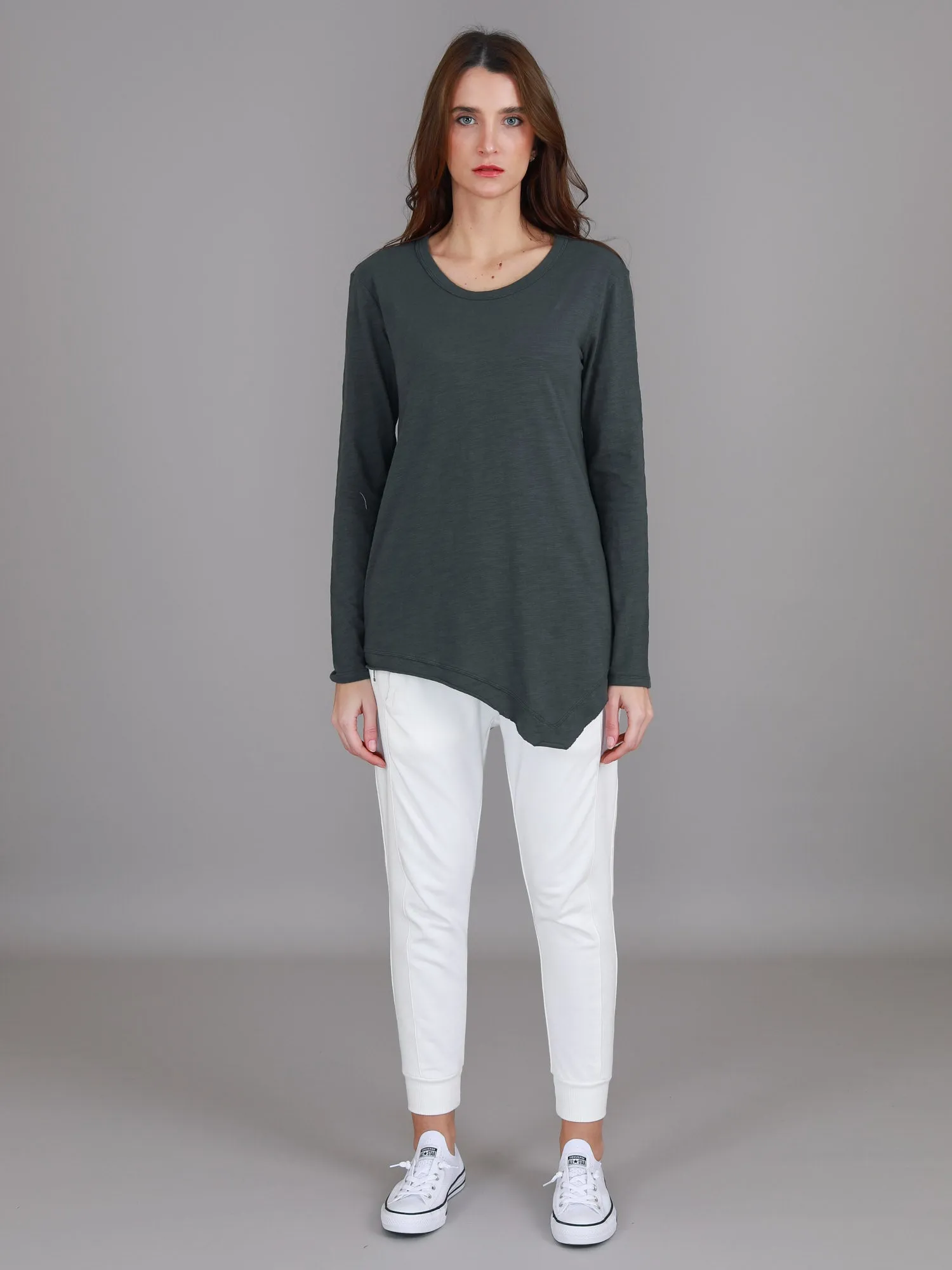 Adelaide Asymmetrical Hem T Shirt
