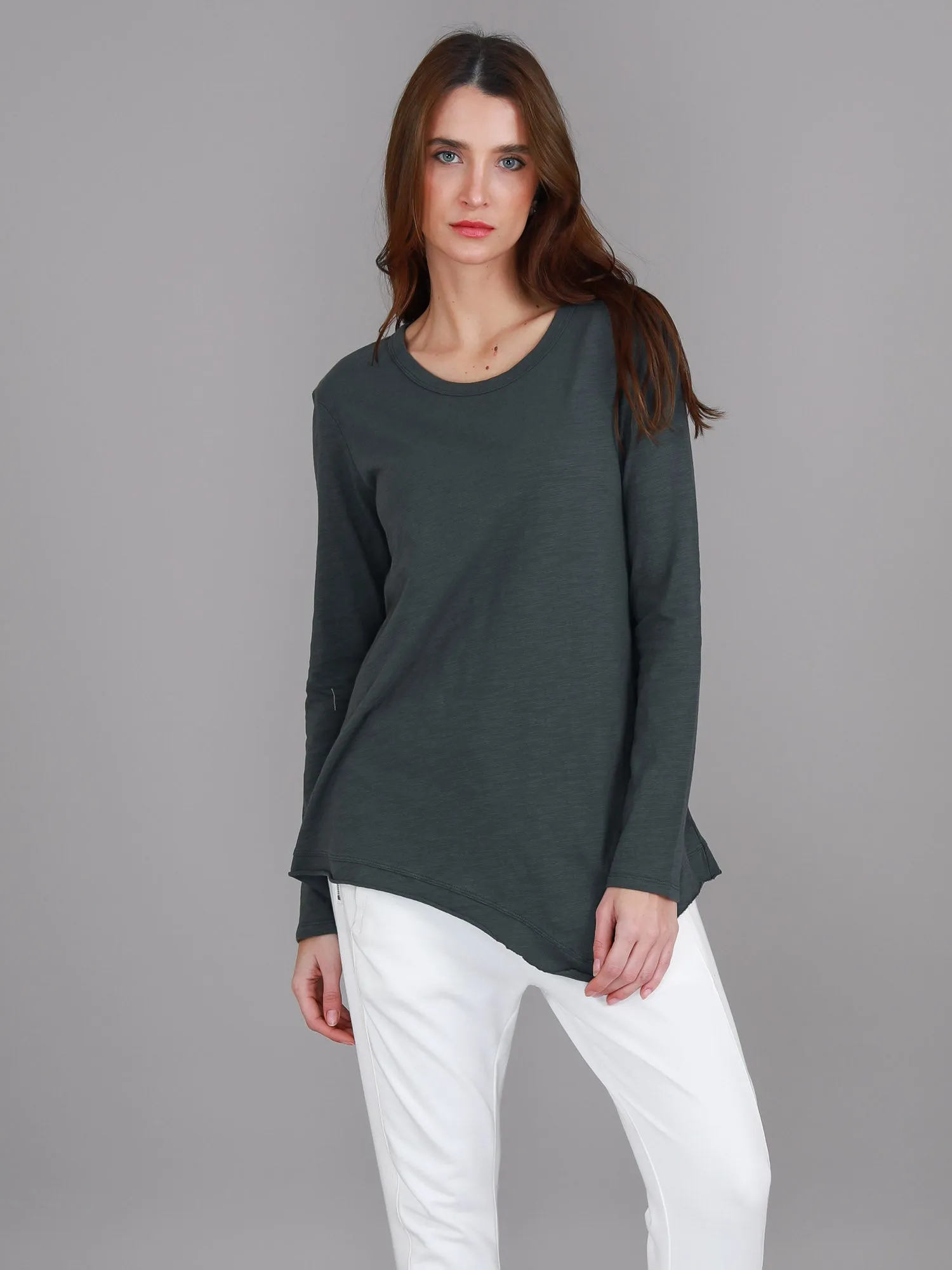 Adelaide Asymmetrical Hem T Shirt