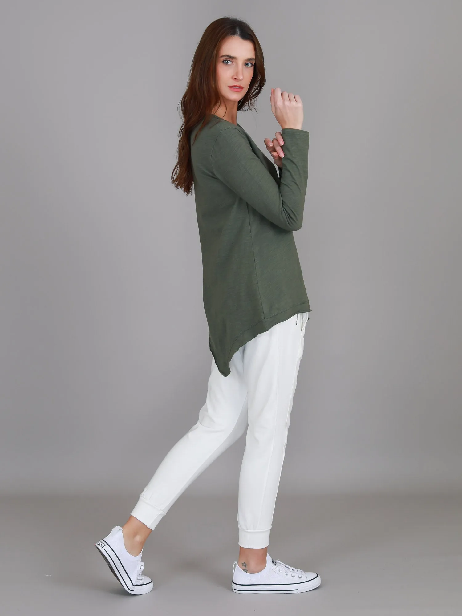 Adelaide Asymmetrical Hem T Shirt