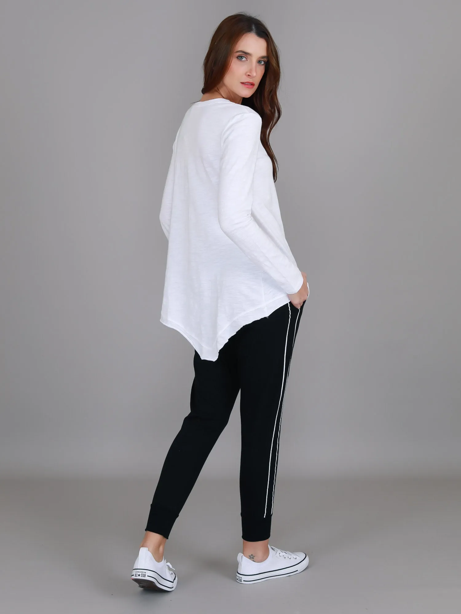 Adelaide Asymmetrical Hem T Shirt