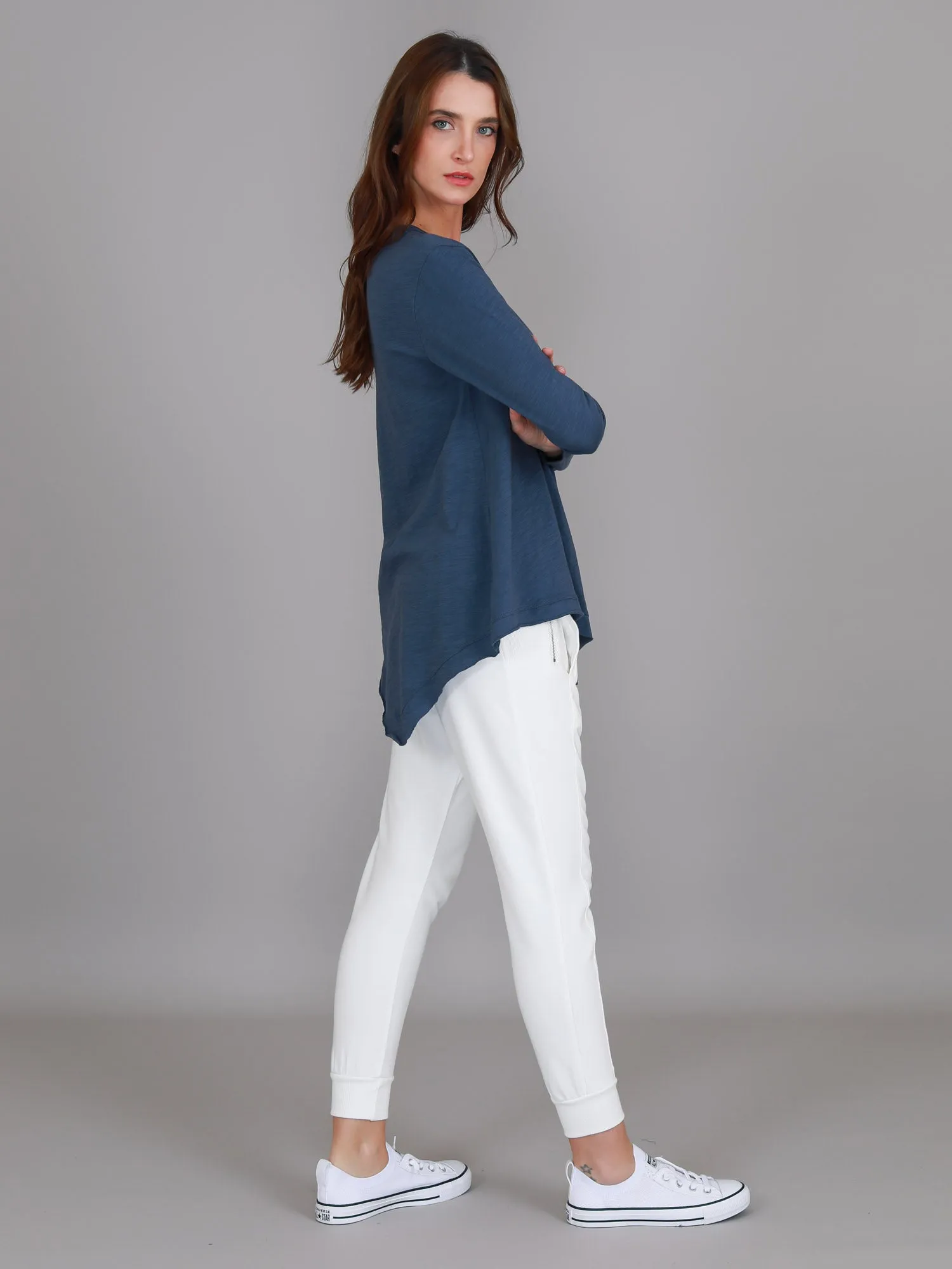 Adelaide Asymmetrical Hem T Shirt
