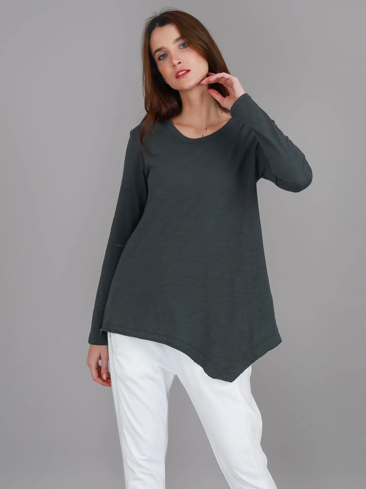 Adelaide Asymmetrical Hem T Shirt