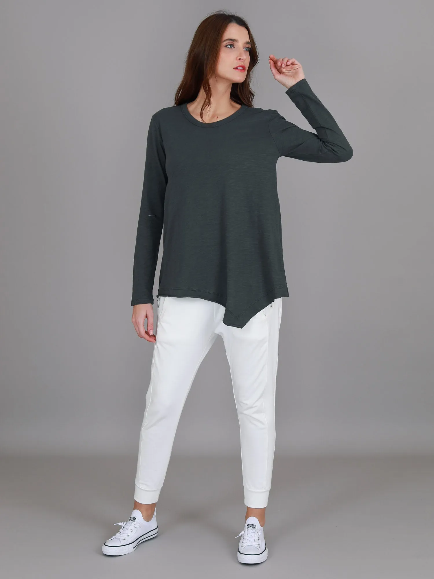 Adelaide Asymmetrical Hem T Shirt