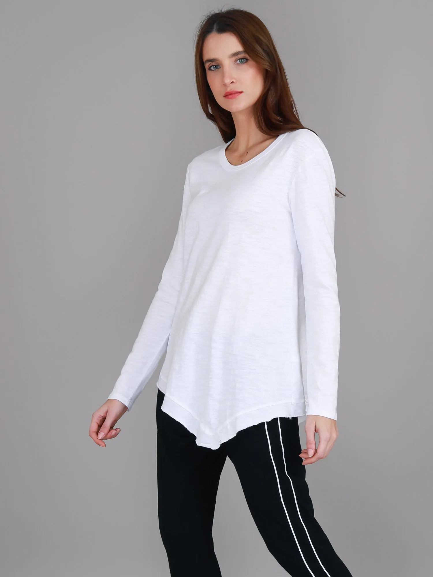 Adelaide Asymmetrical Hem T Shirt