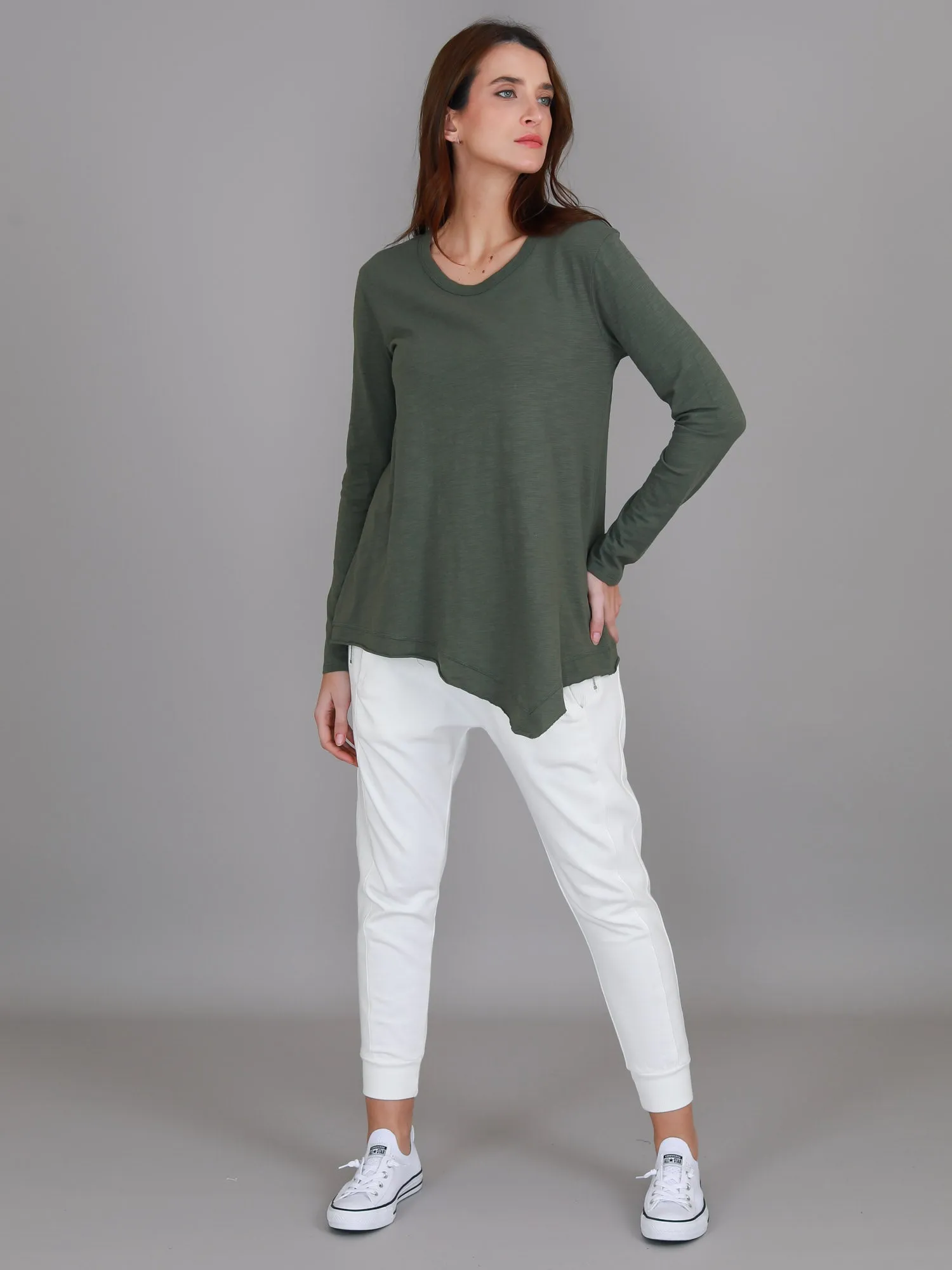 Adelaide Asymmetrical Hem T Shirt