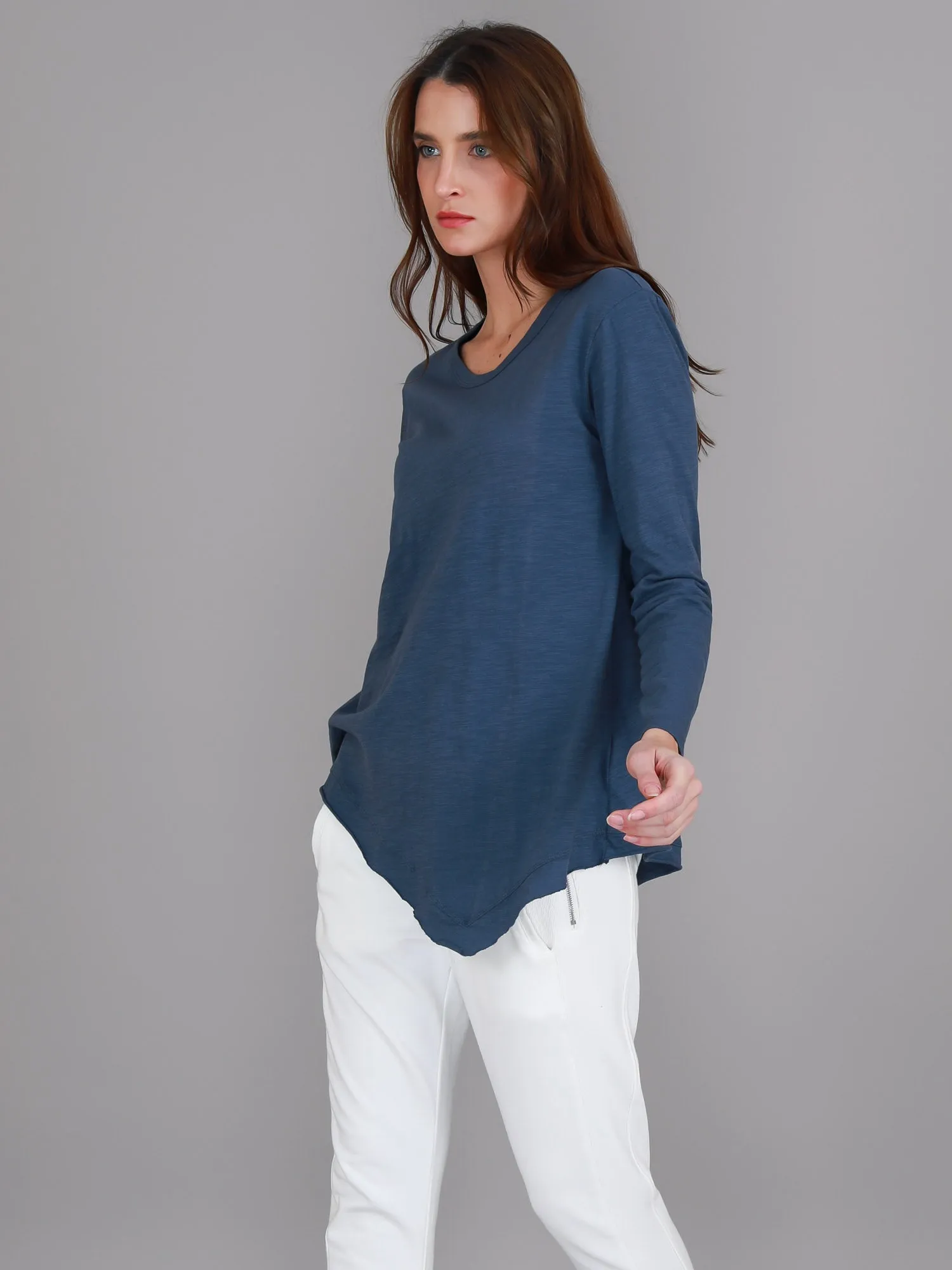 Adelaide Asymmetrical Hem T Shirt