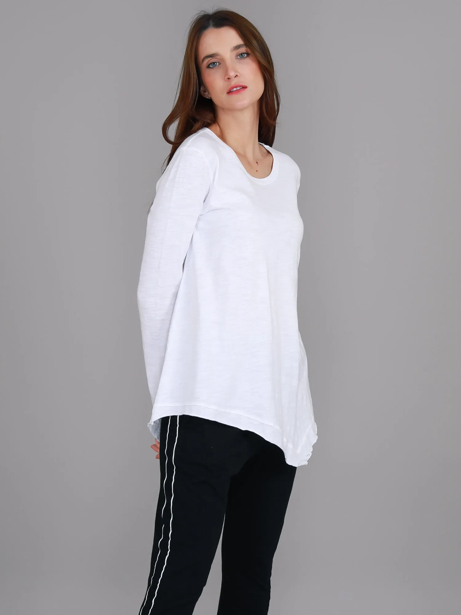 Adelaide Asymmetrical Hem T Shirt