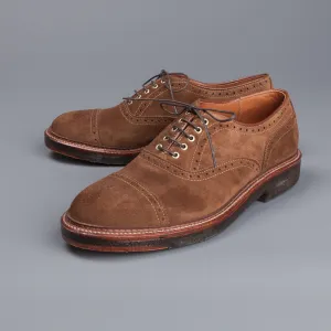 Alden x Frans Boone cap toe in snuff suede on crepe sole