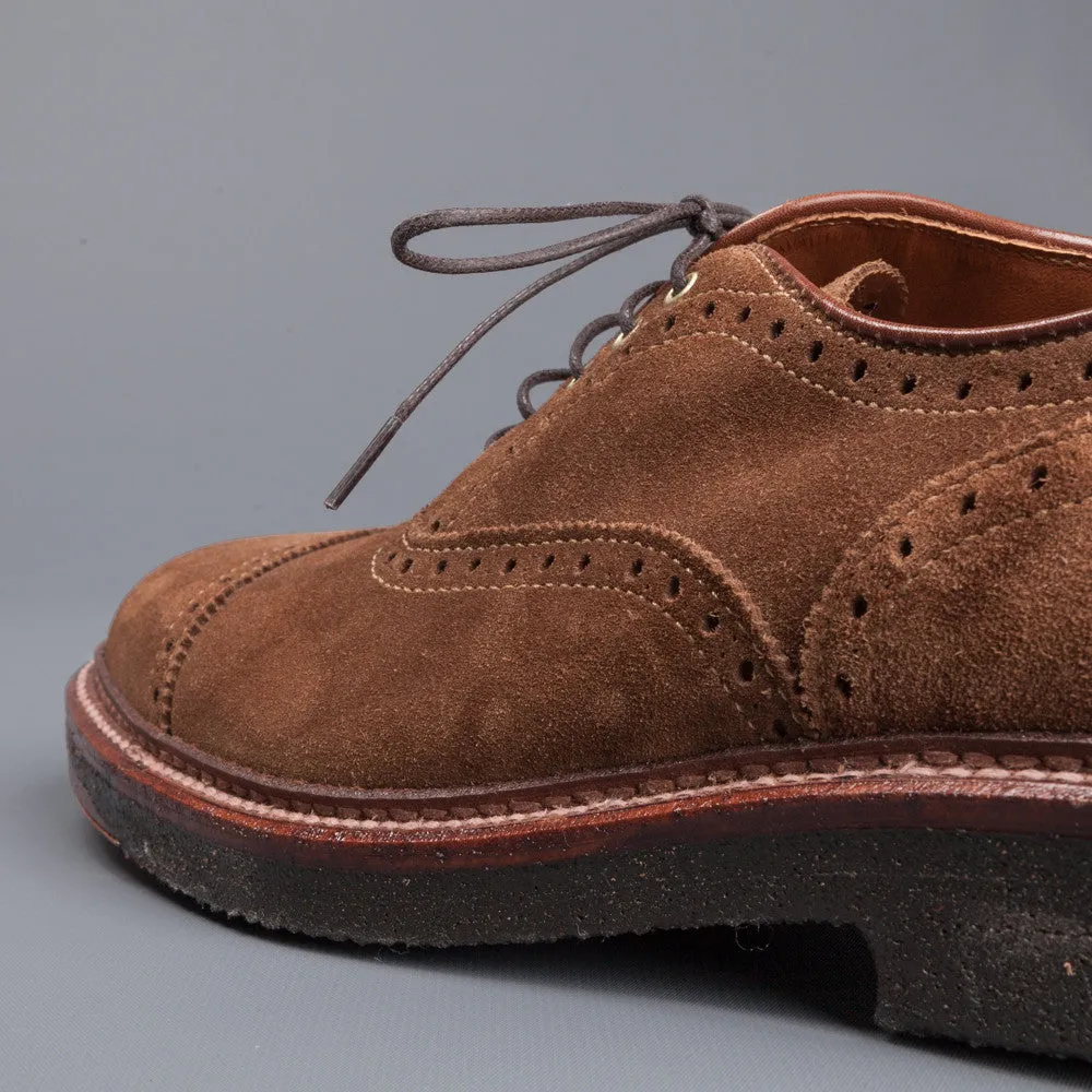 Alden x Frans Boone cap toe in snuff suede on crepe sole