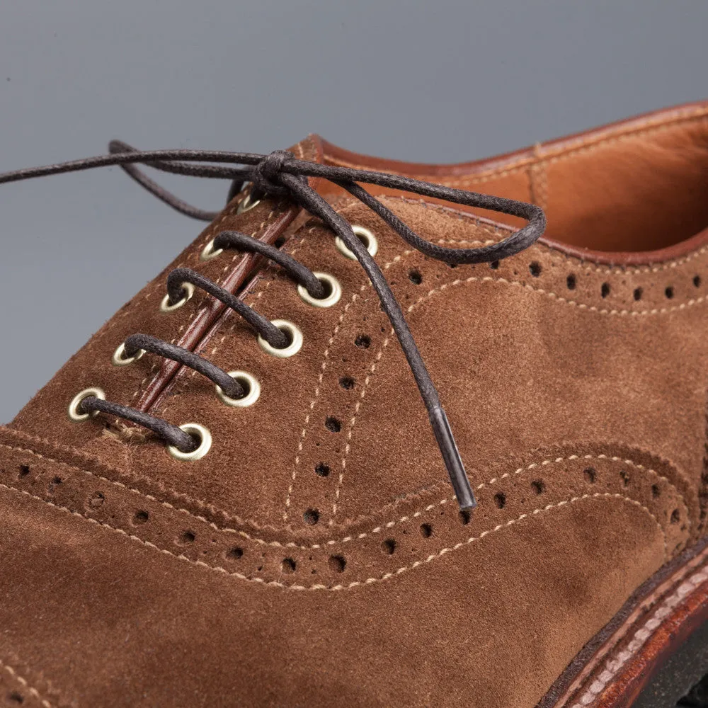 Alden x Frans Boone cap toe in snuff suede on crepe sole