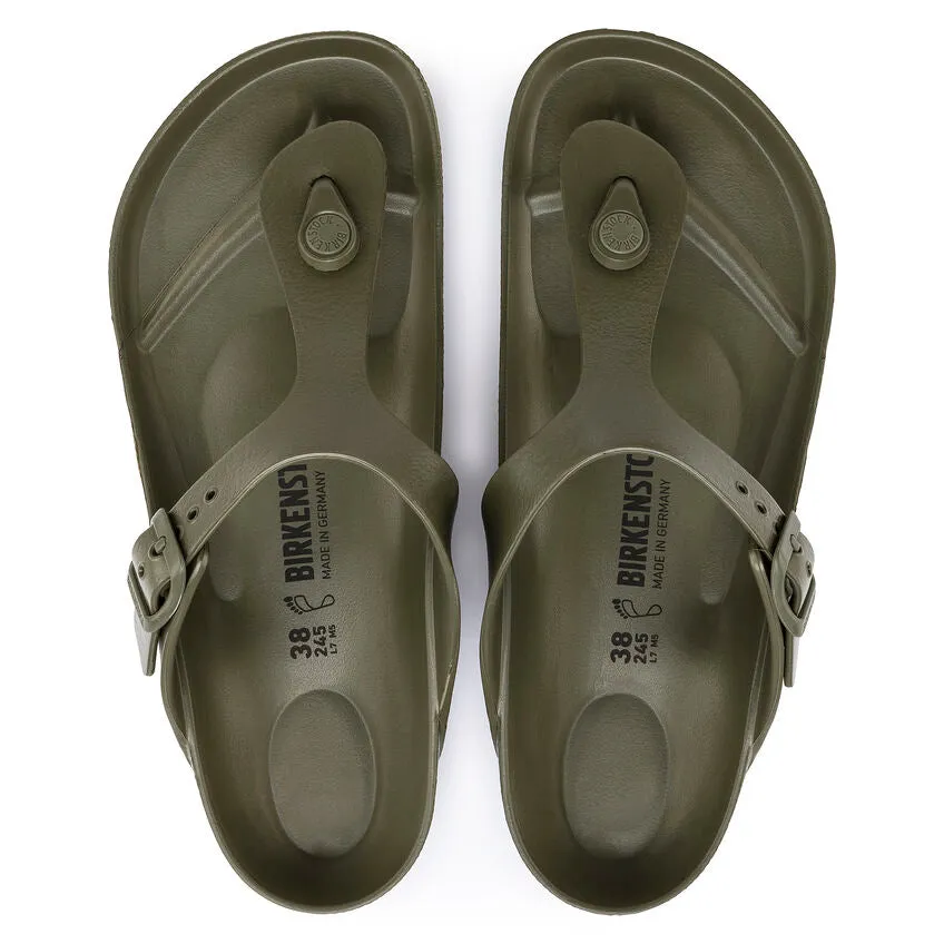 Birkenstock Womens Gizeh Eva Thong Sandal Khaki