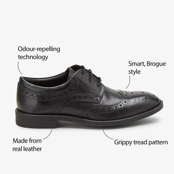 Black Leather Brogues (Older)