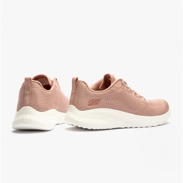 BOBS SQUAD CHAOS - FACE OFF Ladies Sporty Trainers Blush