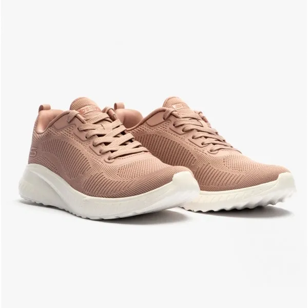 BOBS SQUAD CHAOS - FACE OFF Ladies Sporty Trainers Blush