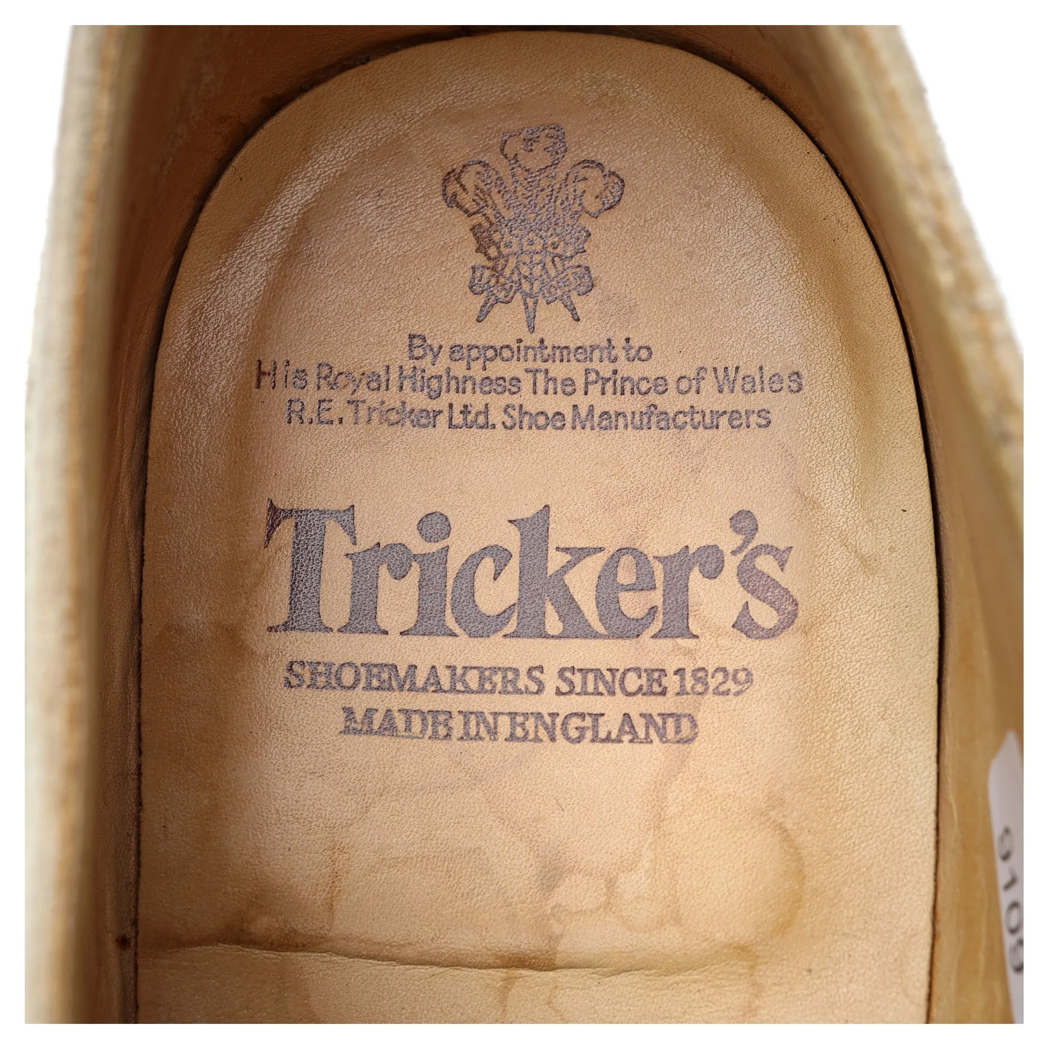 'Bourton' Beige Suede Derby Brogues UK 10.5