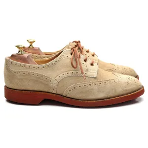 'Bourton' Beige Suede Derby Brogues UK 10.5