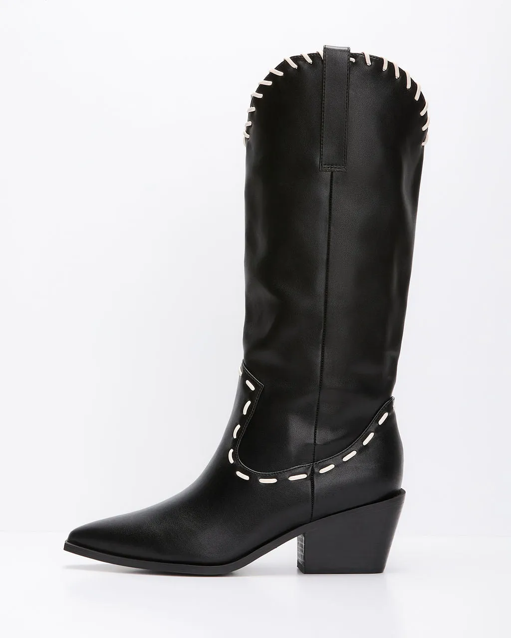 Brisk Walks Contrast Stitch Western Boots