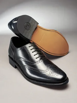 BV67 Samuel Windsor Cheltenham Brogue Black Shoe