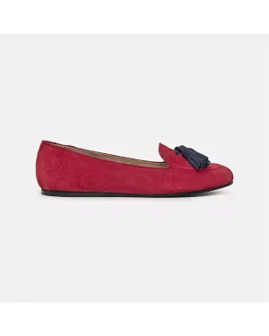 Charles Philip SILVIE Red Suede Moccasins 41 EU Women