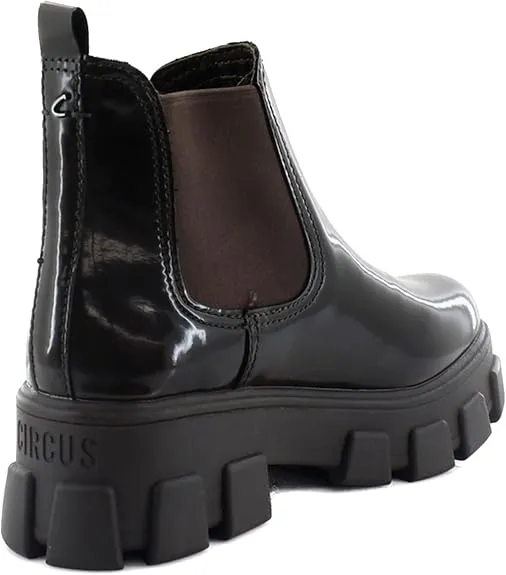 Circus by Sam Edelman Darielle Chestnut Pull On Chunky Lug Sole Ankle Boots