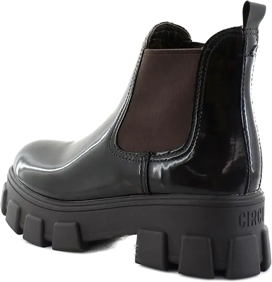 Circus by Sam Edelman Darielle Chestnut Pull On Chunky Lug Sole Ankle Boots
