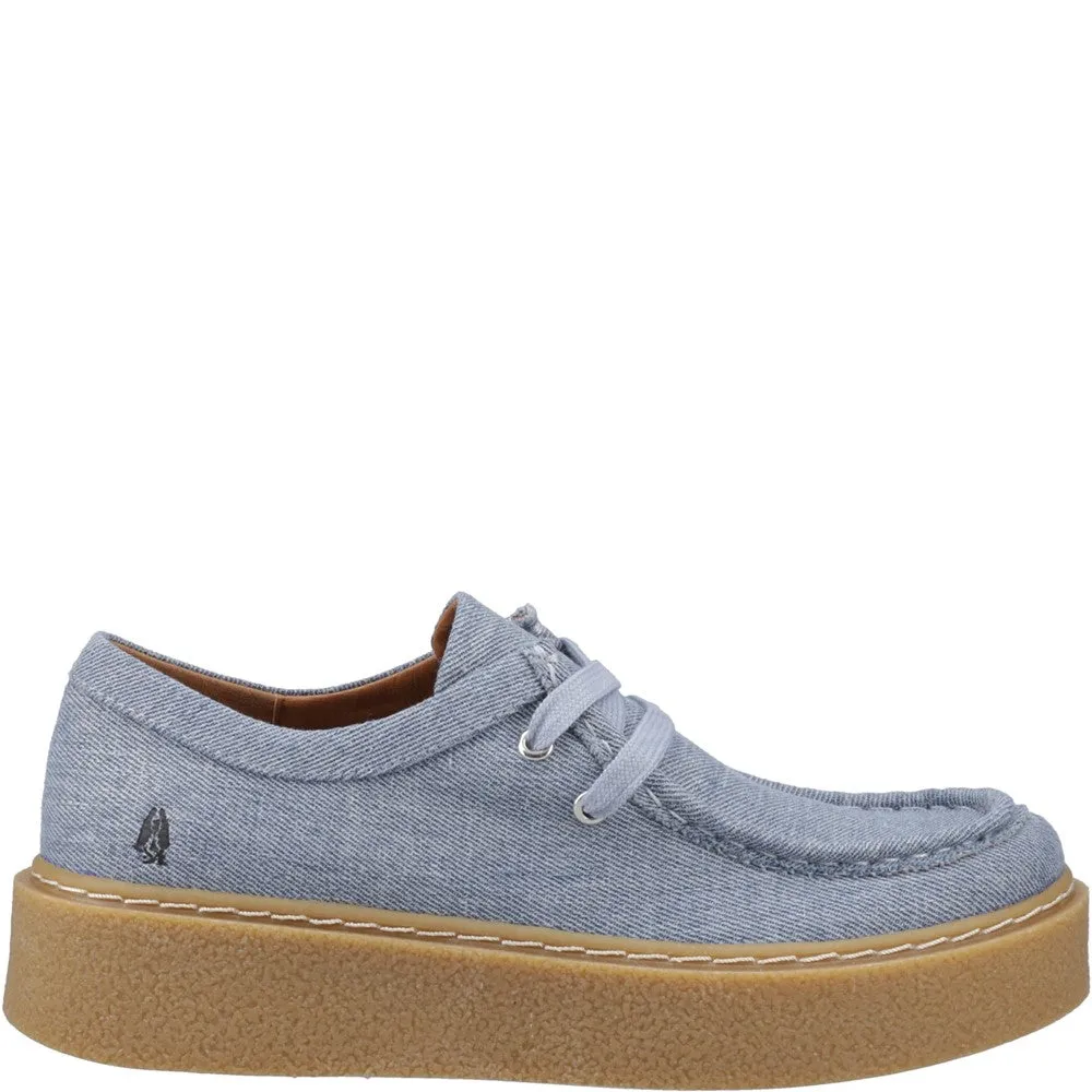 Denim Bridie Textile Moccasins