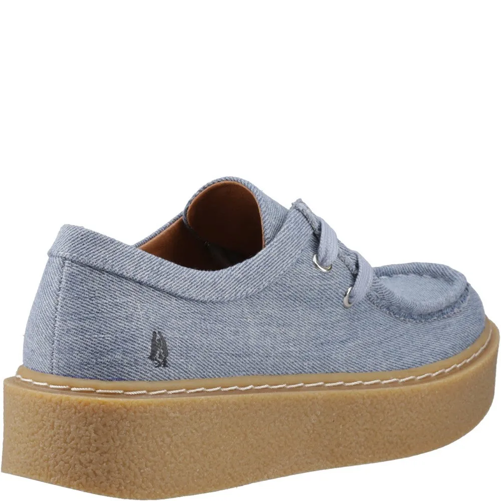 Denim Bridie Textile Moccasins