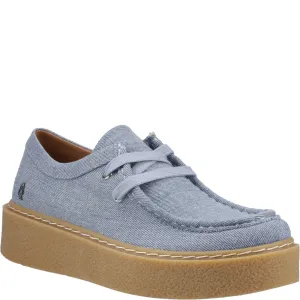 Denim Bridie Textile Moccasins