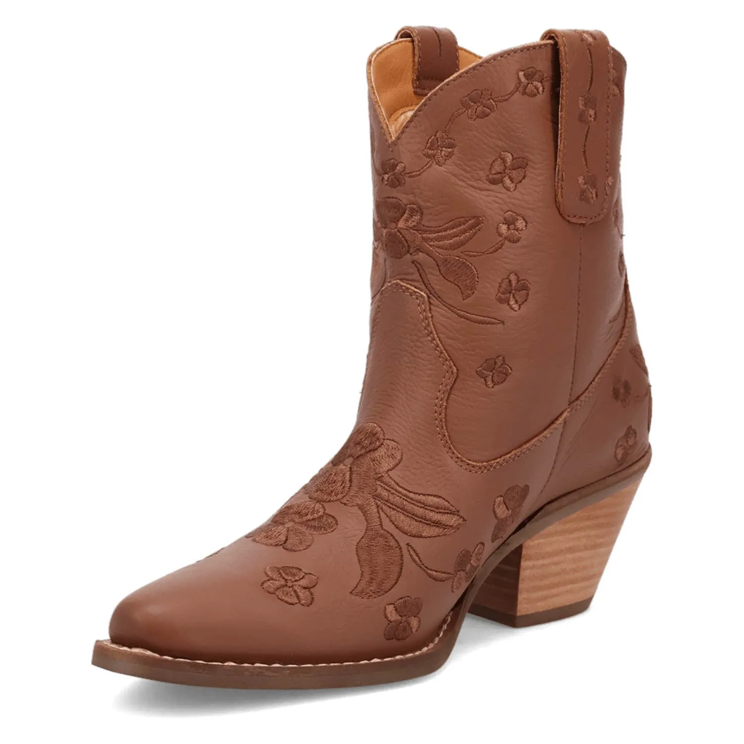 Dingo Womens Sweetheartie Brown Leather Cowboy Boots