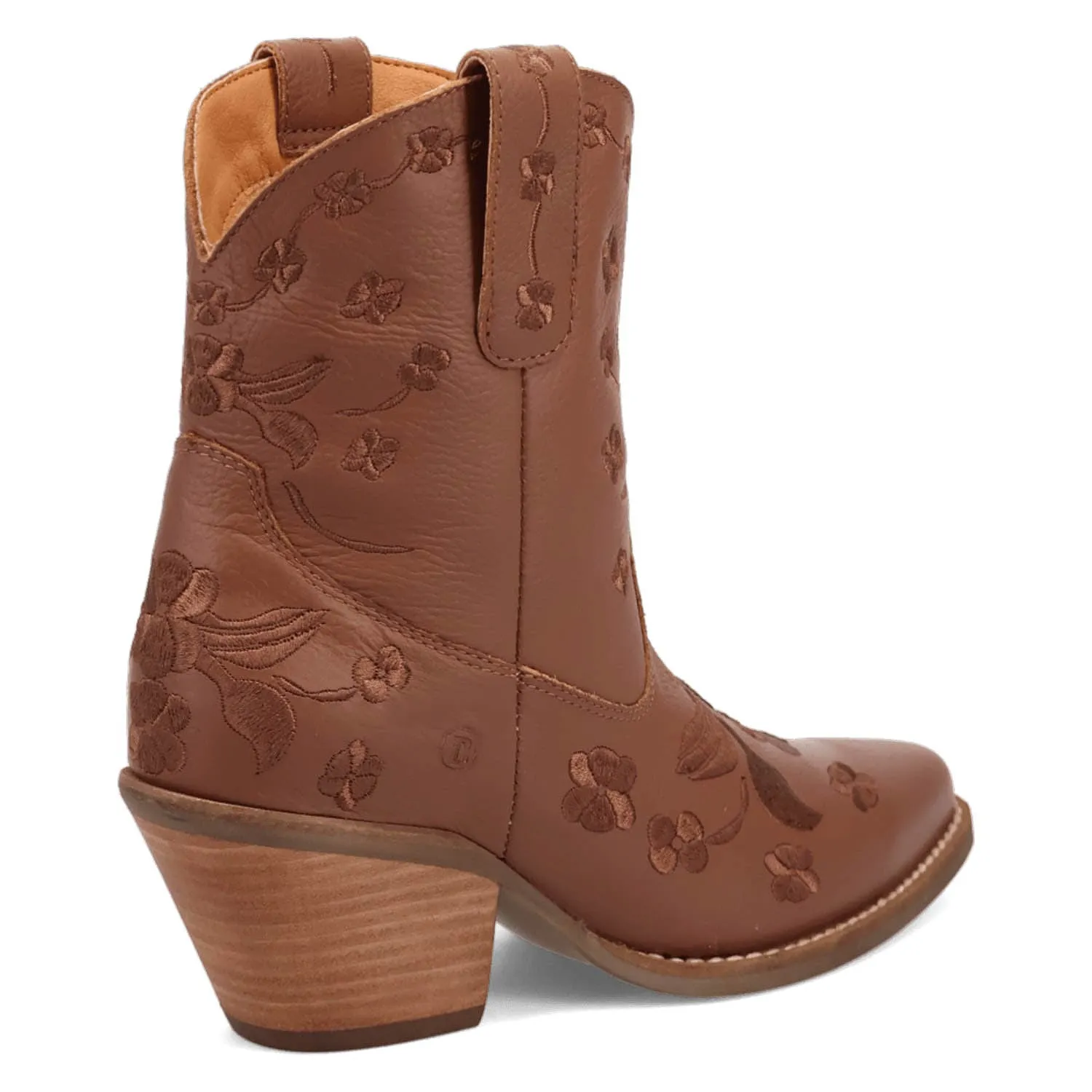 Dingo Womens Sweetheartie Brown Leather Cowboy Boots