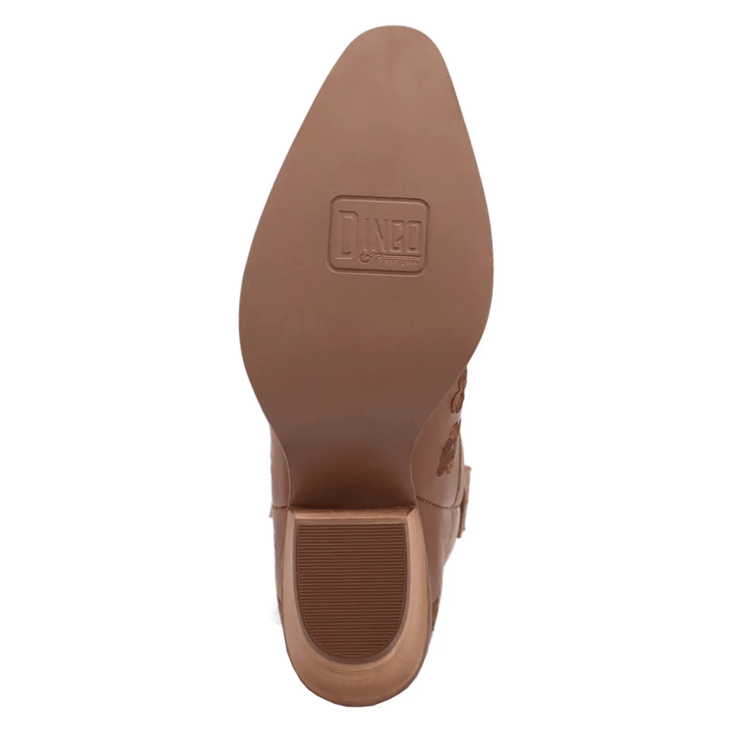 Dingo Womens Sweetheartie Brown Leather Cowboy Boots