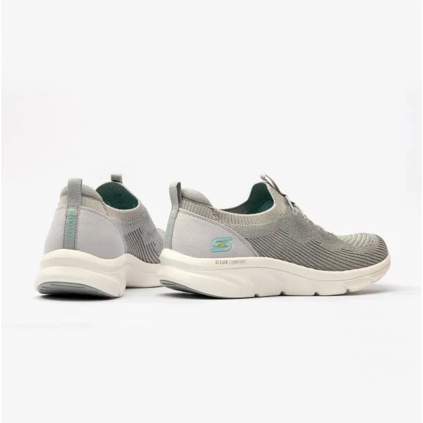 D'LUX COMFORT-BONUS PRIZE Ladies Trainers Grey/Light Blue