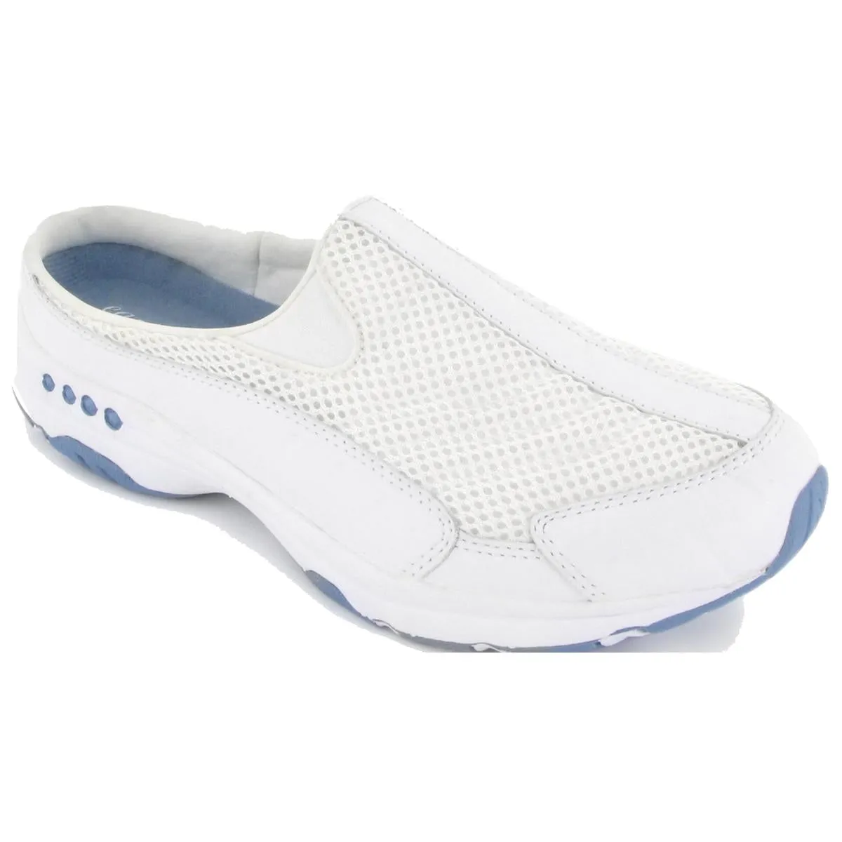 Easy Spirit Womens Travel Time Leather Slip On Clogs