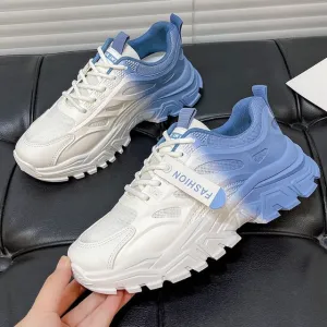 Excellent women's breathable platform running shoes