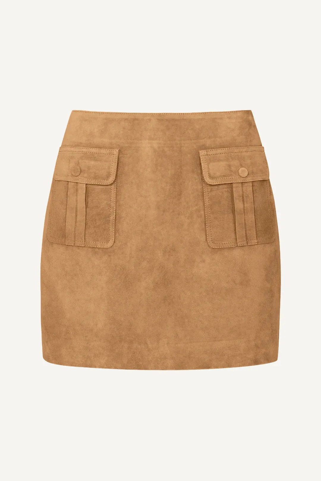 Hayla Suede Mini Skirt Deep Sand