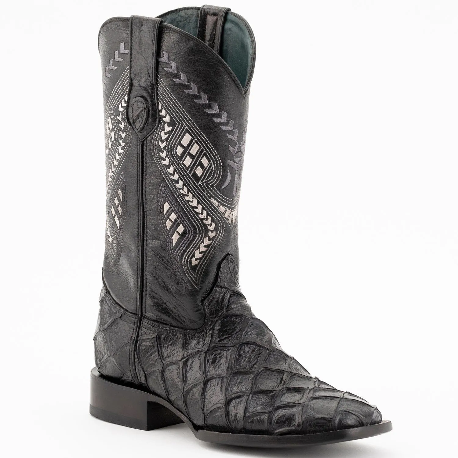 Men's Ferrini Bronco Print Pirarucu Fish Boots 4339304