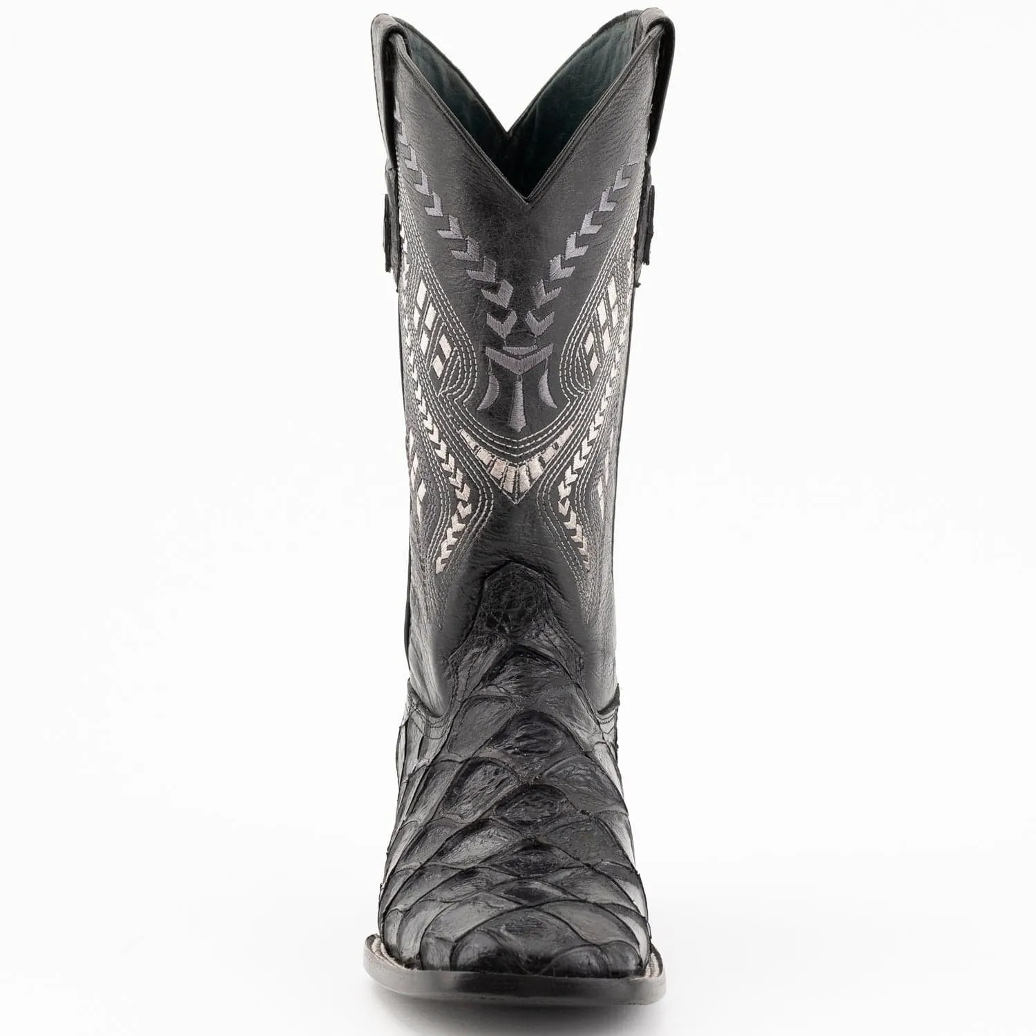 Men's Ferrini Bronco Print Pirarucu Fish Boots 4339304