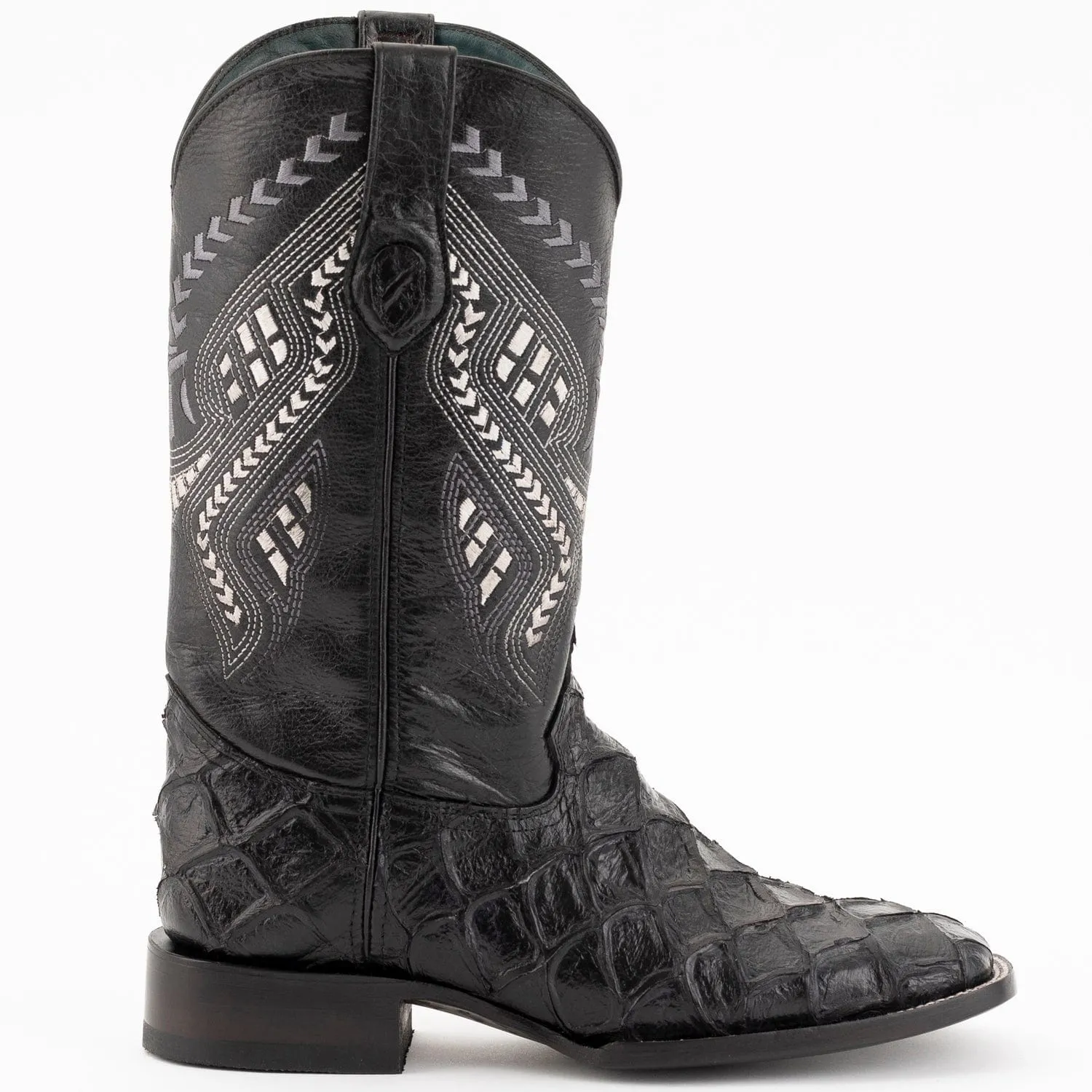Men's Ferrini Bronco Print Pirarucu Fish Boots 4339304