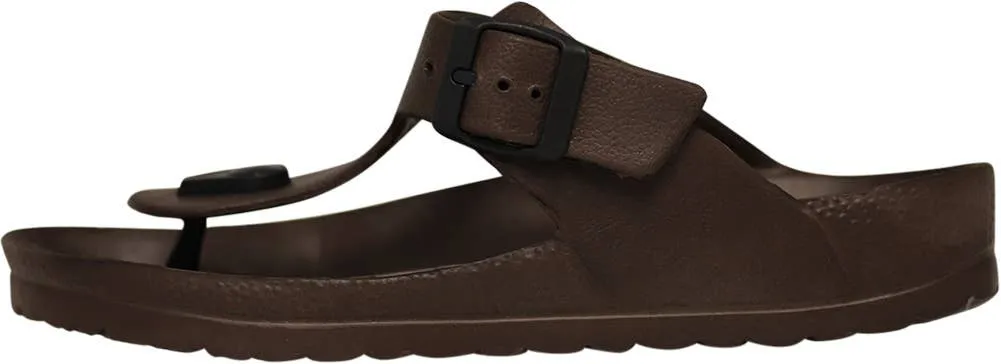 Norty Womens Flip Flop Clog Brown