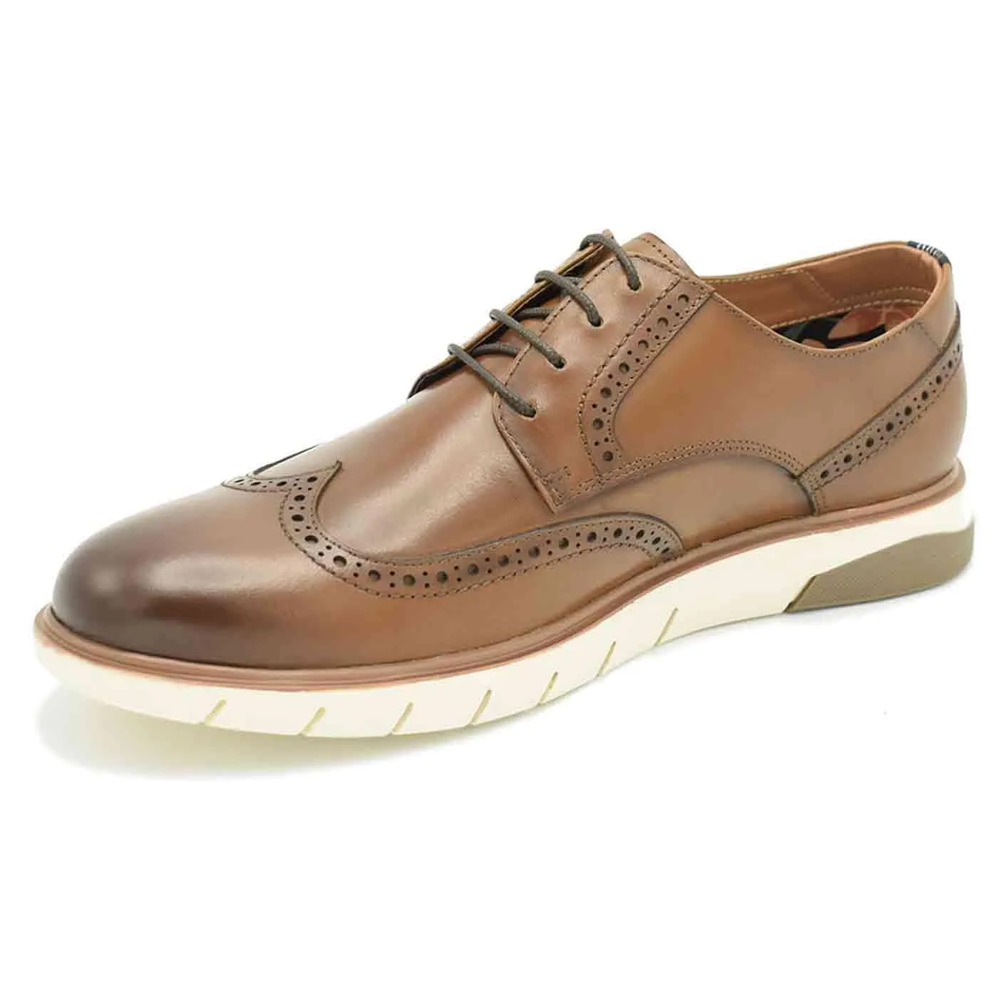 PAOLO VANDINI Newbridge Tan Casual Brogues