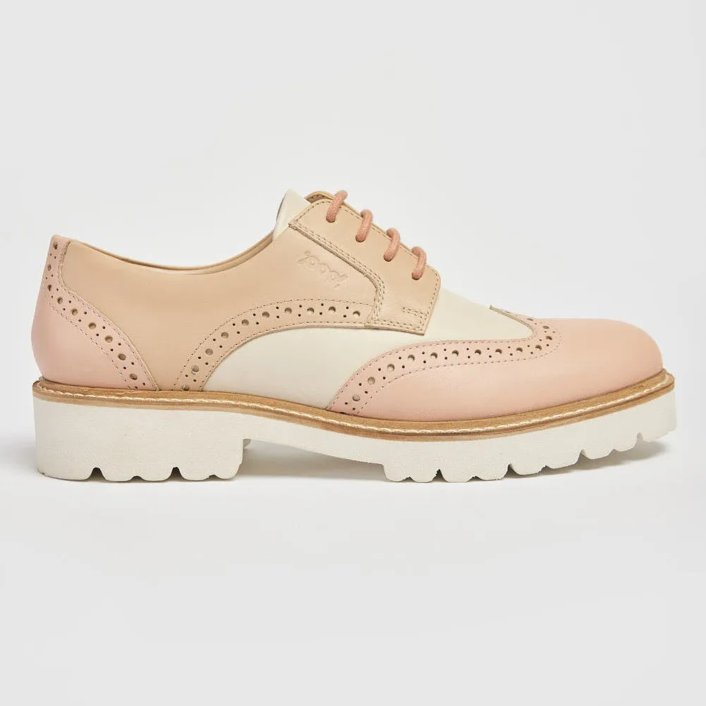 Pod Kortney Pink Lace Up Brogues