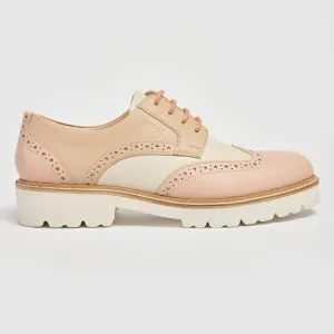 Pod Kortney Pink Lace Up Brogues