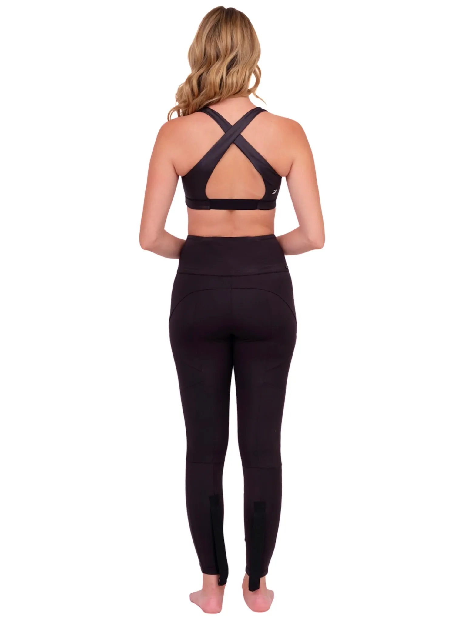 Polished Black Sports Bra