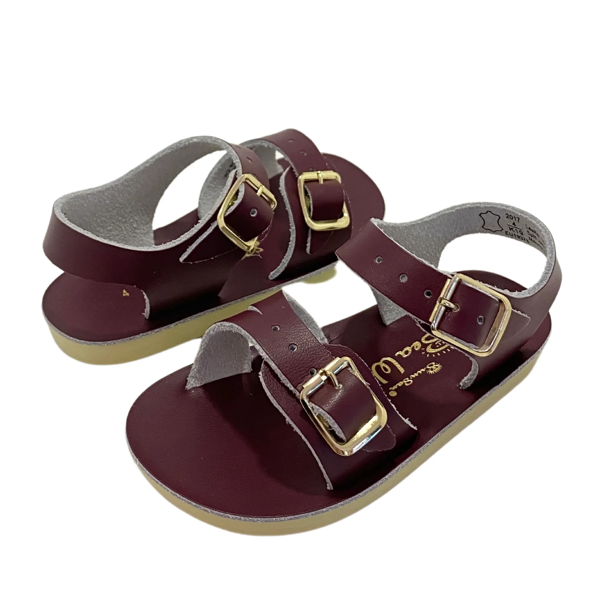 Salt-Water Sun-San | Kids Sea Wee Sandals | Claret Red