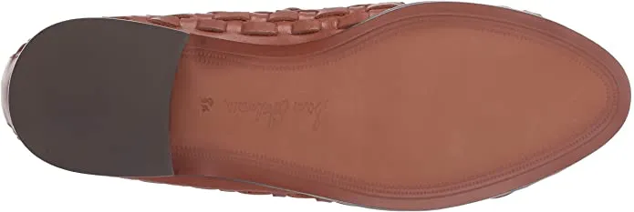 Sam Edelman Rishel Cognac Tan Leather Retro Lace-up Flat Loafer Saddle Oxford