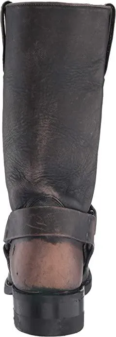The Frye Company Mens Black Harness 12R Size 9 Oiled Leather Boots