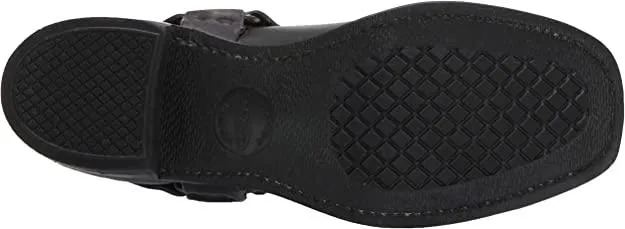 The Frye Company Mens Black Harness 12R Size 9 Oiled Leather Boots